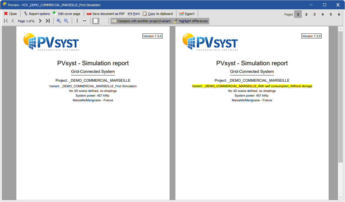 ReportComparison